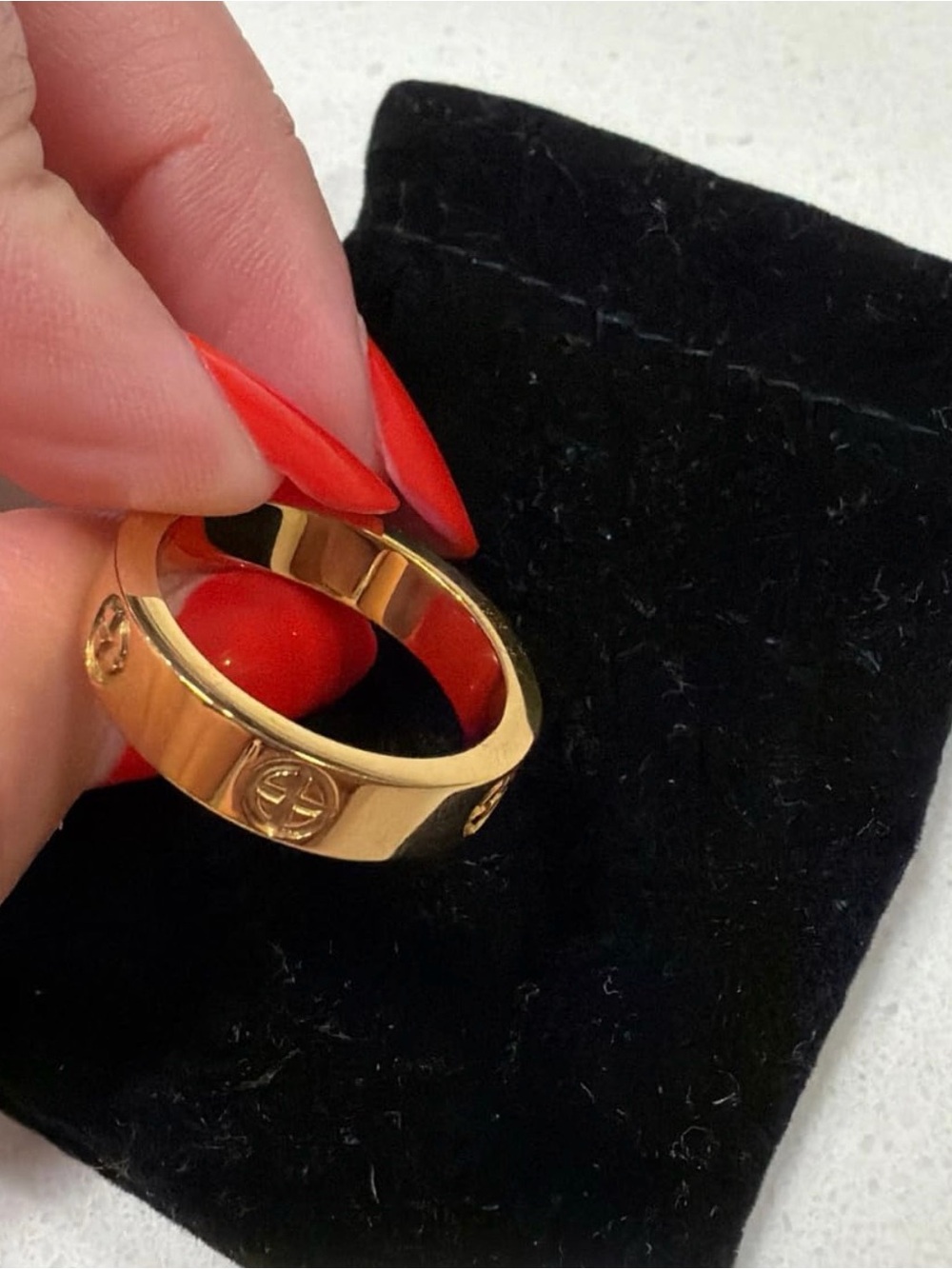 18K gold plated ring - Designer Style
